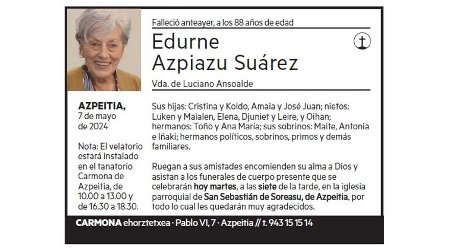 EDURNE AZPIAZU SUAREZ