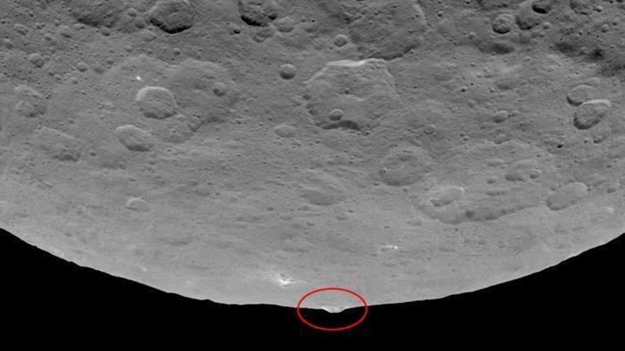 La NASA descubre una &#039;pirámide&#039; sobre la superficie de Ceres