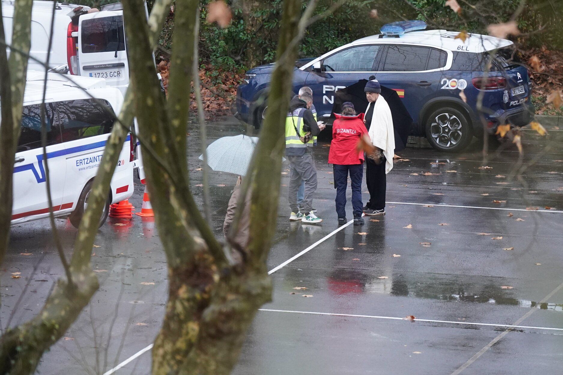 Desalojo del instituto de Martutene