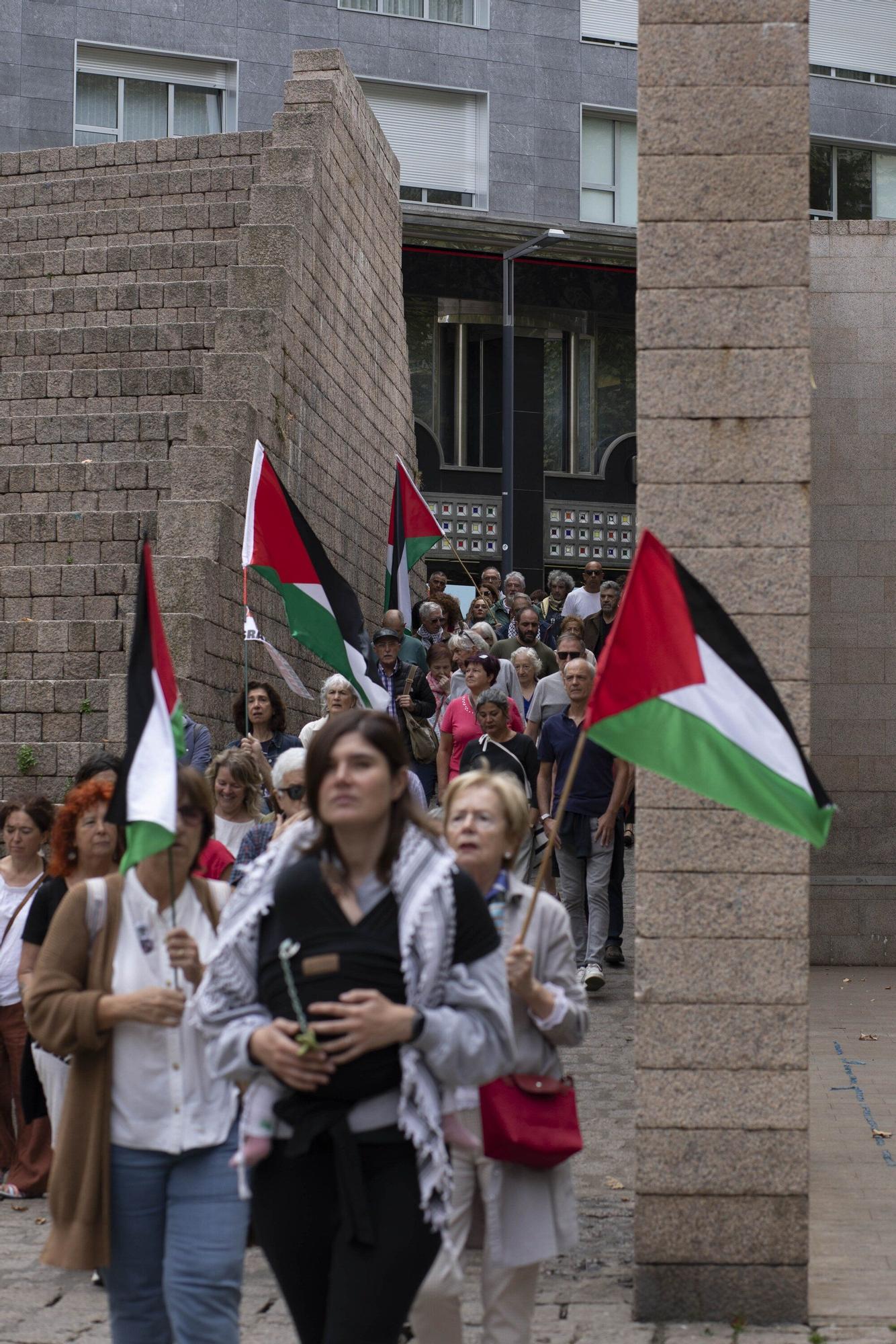 En imágenes: Vitoria se manifiesta en apoyo del pueblo palestino