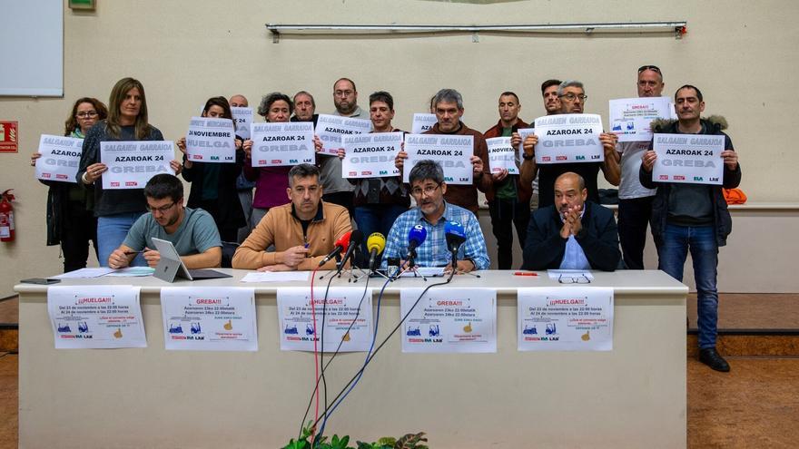 5.000 empleados del transporte y logística, llamados a la huelga el lunes en Navarra