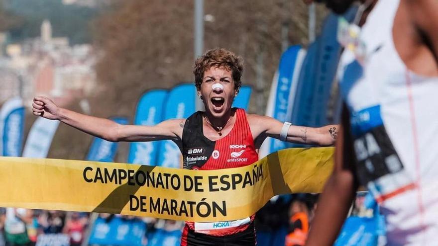 Carolina Robles, del Bilbao Atletismo Santutxu, campeona de España de maratón