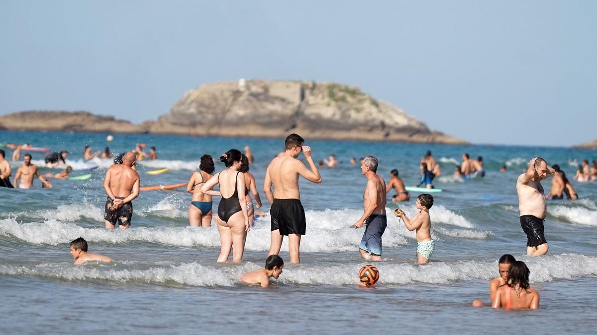 Plaza de Zarautz este verano