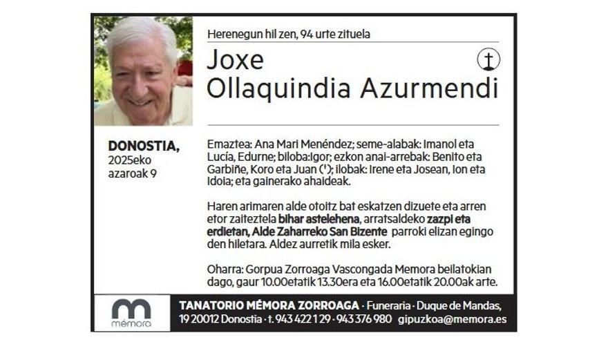 JOXE OLLAQUINDIA AZURMENDI