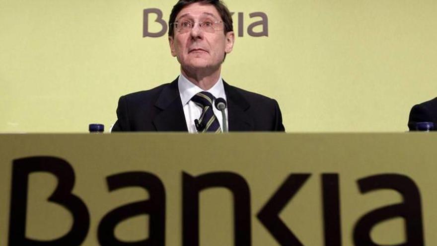 El presidente de Bankia, José Ignacio Goirigolzarri, al inicio de una junta general de accionistas.