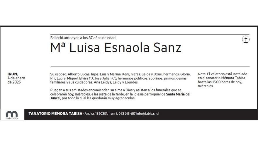 Mª Luisa Esnaola Sanz