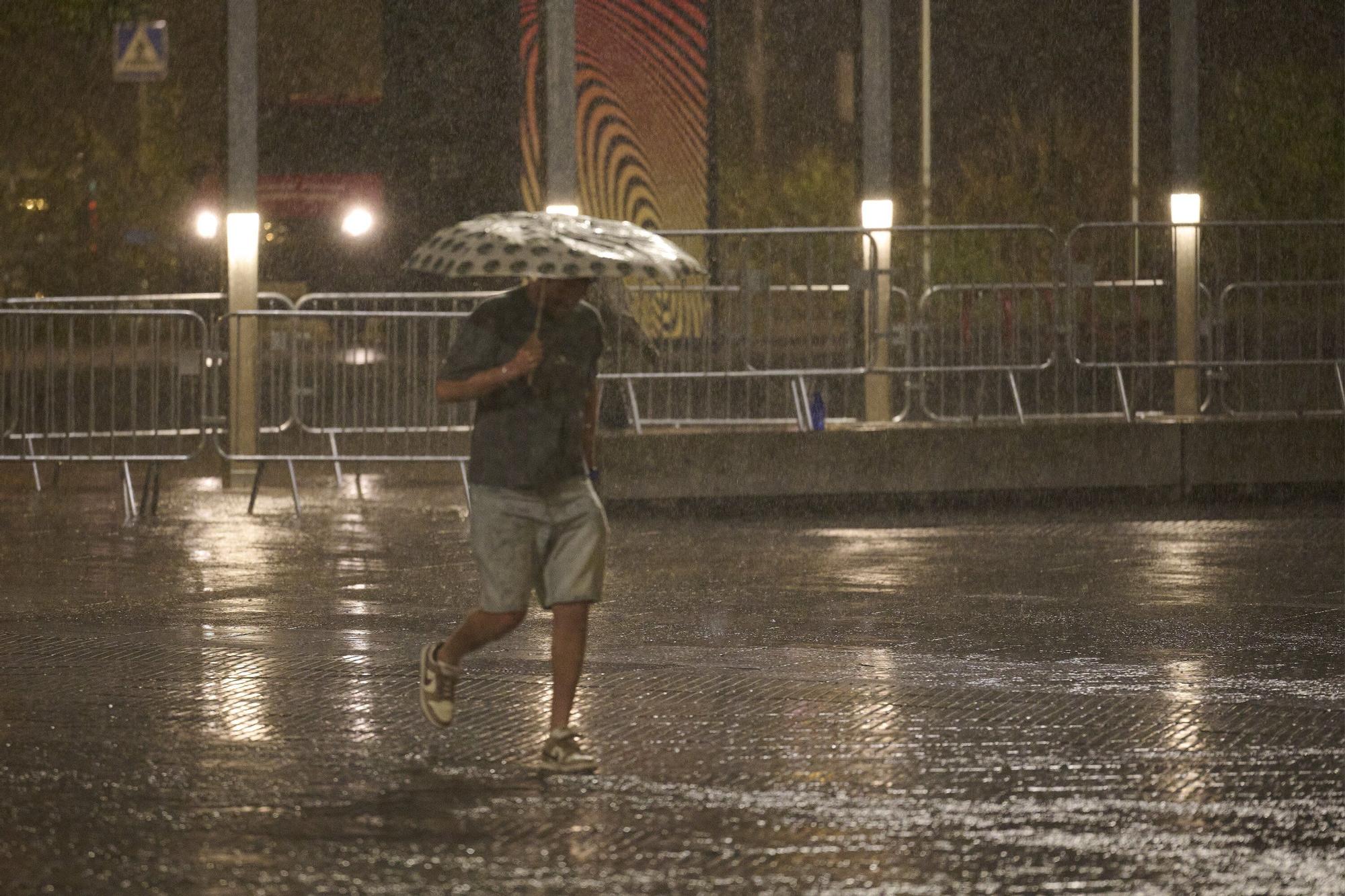 Tormenta en Pamplona y la Comarca