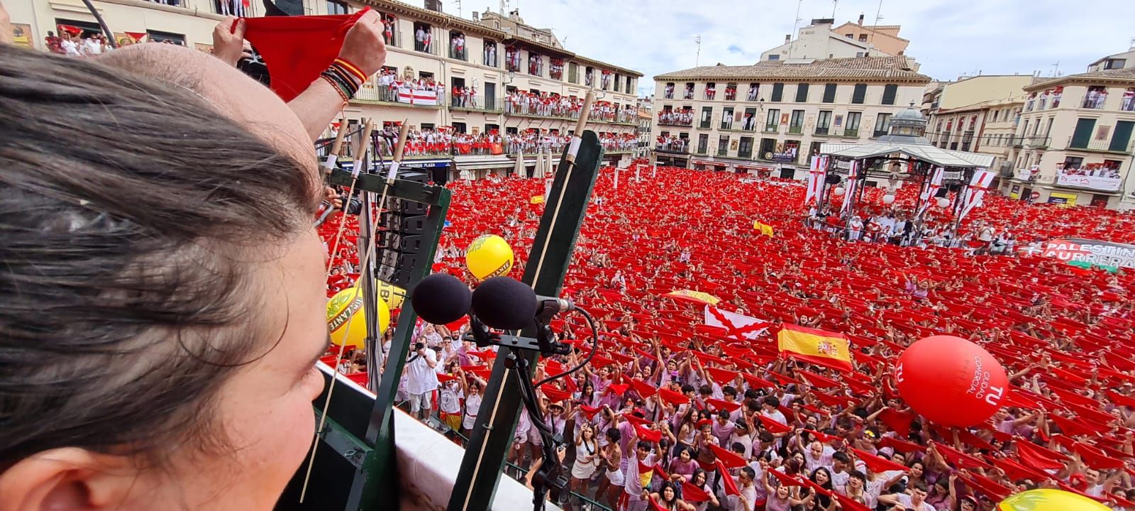 Fotos del cohete de las fiestas de Tudela 2025