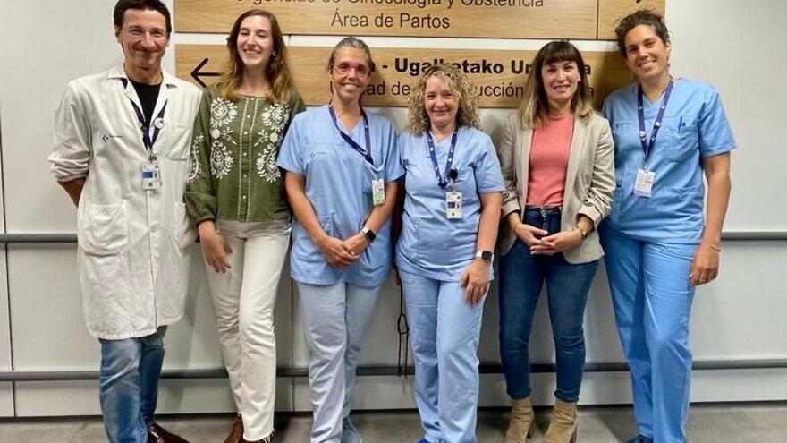 Está dirigido a mujeres que den a luz en el Hospital Universitario Cruces.