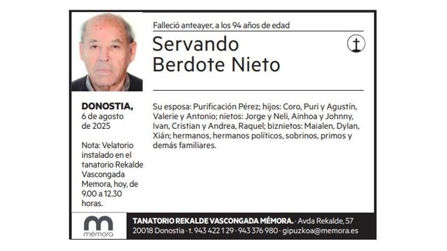 Servando Berdote Nieto