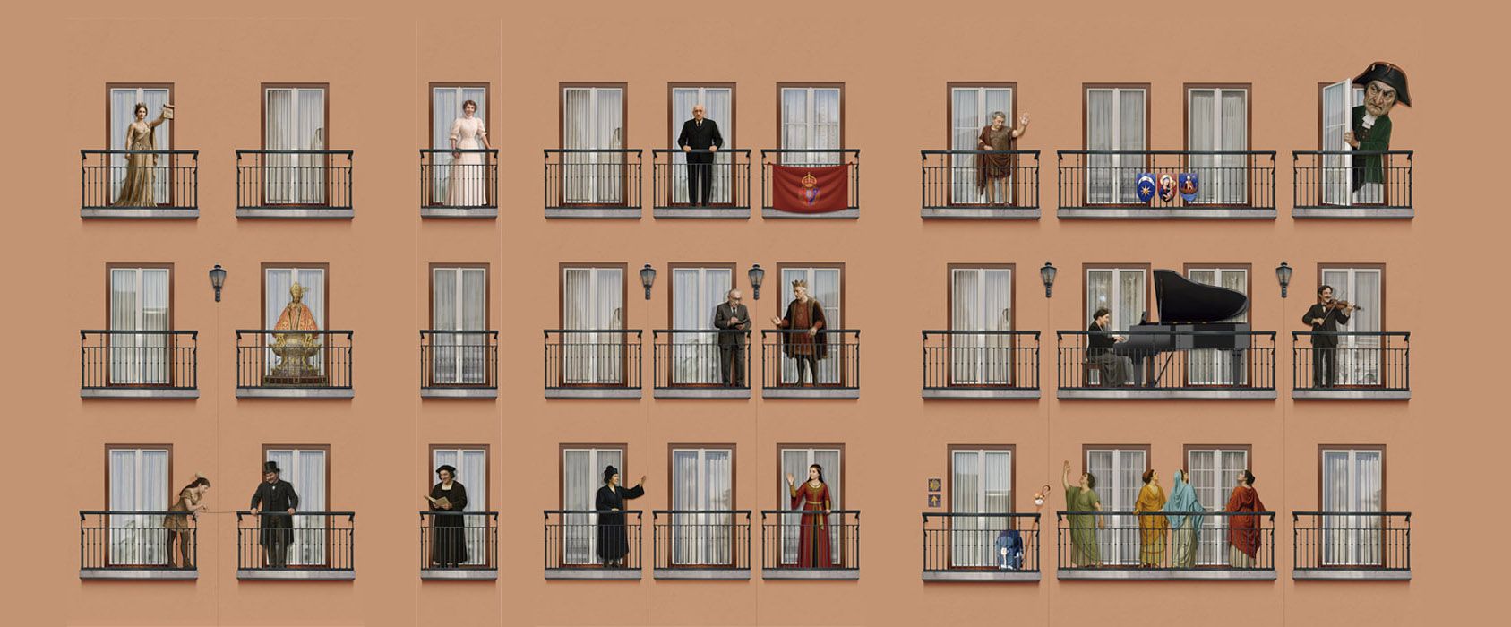 “Pamplona, con Nombre Propio”: 19 personajes en los balcones de Casa Seminario