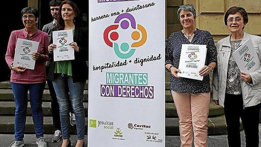 Integrantes de la nueva red de migrantes.