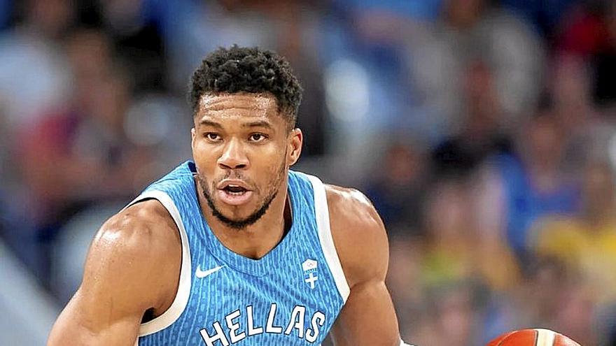 Giannis Antetokounmpo busca su primera medalla con Grecia. 