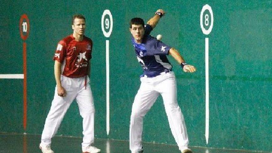 Buen debut de Xabier Tolosa en el frontón Beotibar