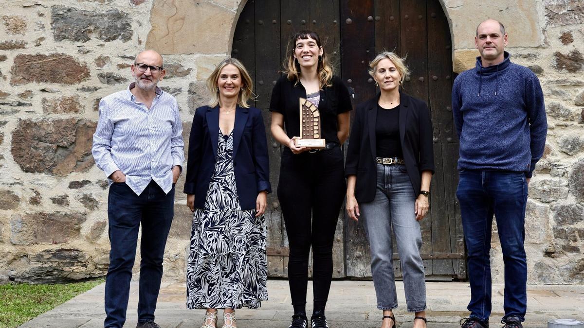 Saioa Alkaiza recibía este miércoles el premio Igartza 2025.