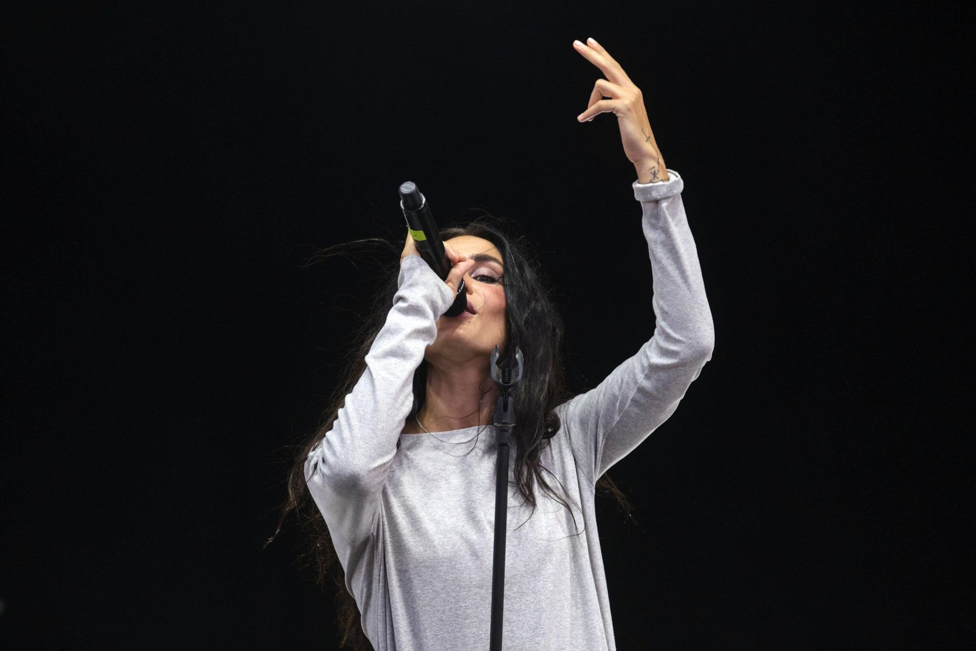 Fotos del concierto de Natalia Lakunza en la plaza del Castillo de Pamplona