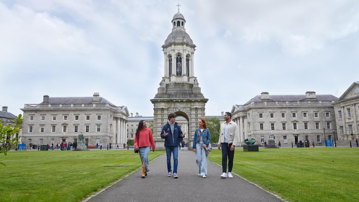 El campus del Trinity College, universidad en la que estudió el escritor.