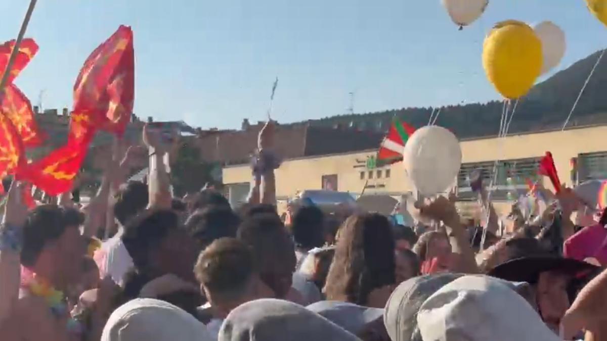 Imagen del chupinazo de Ansoáin.