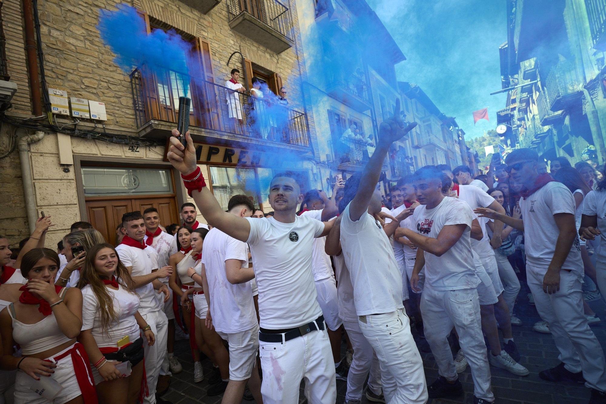 Fotos del cohete de fiestas de Sangüesa 2025