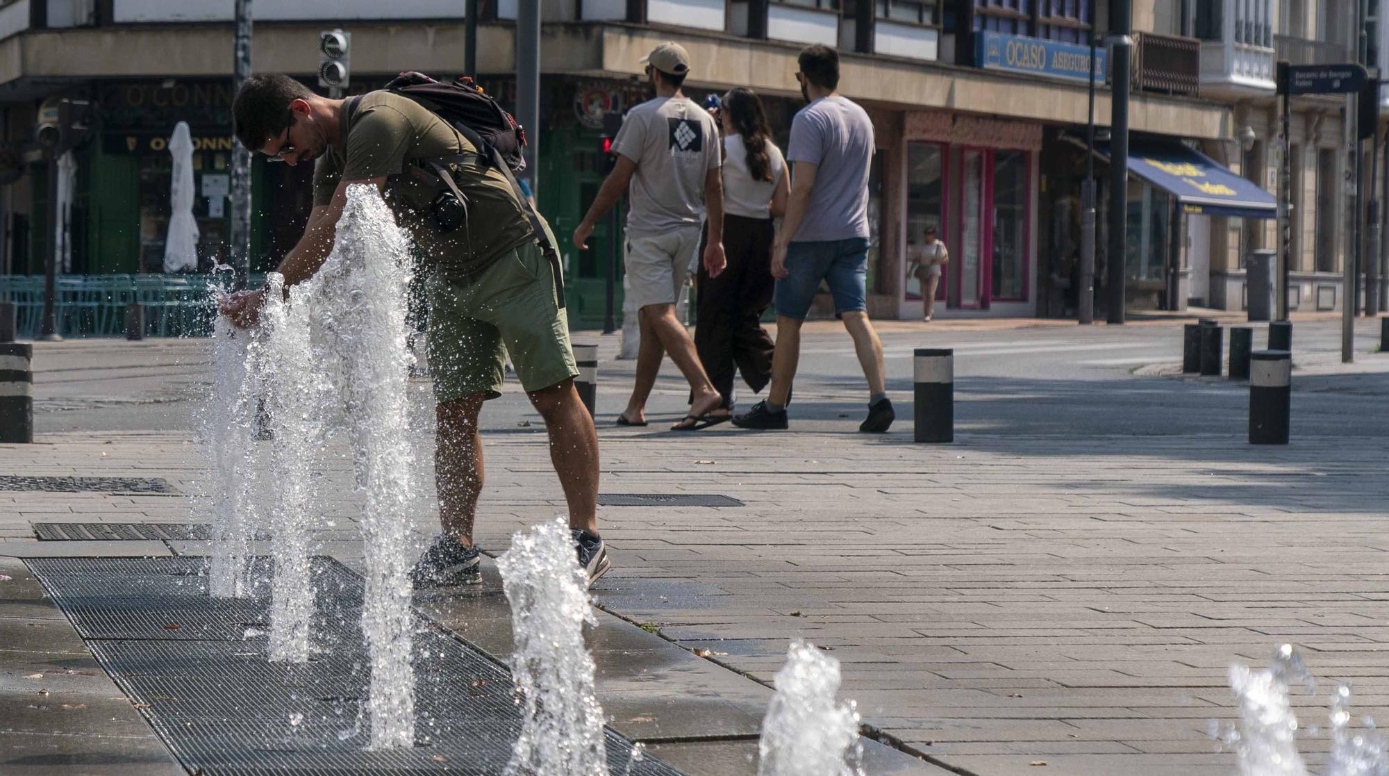 En imágenes: Vitoria sufre los estragos de la ola de calor