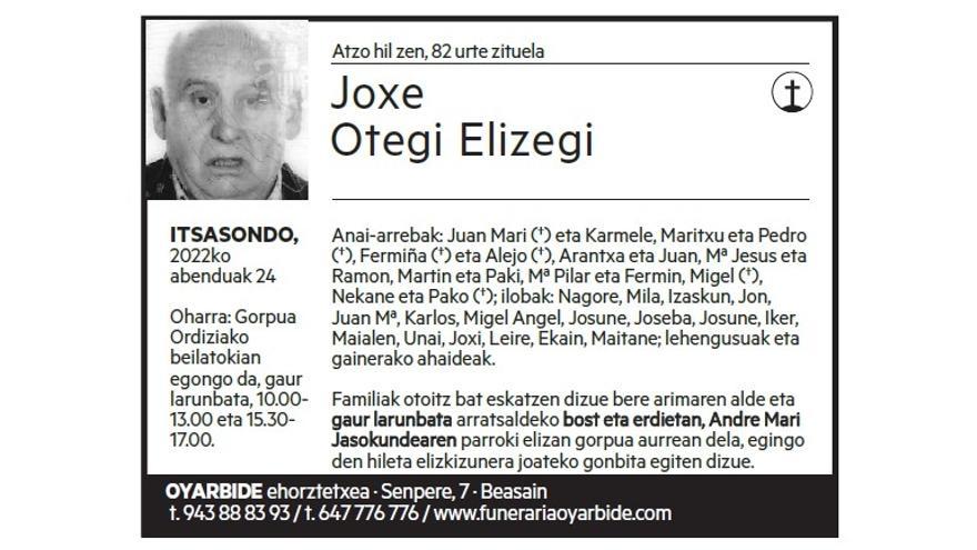 Joxe Otegi Elizegi