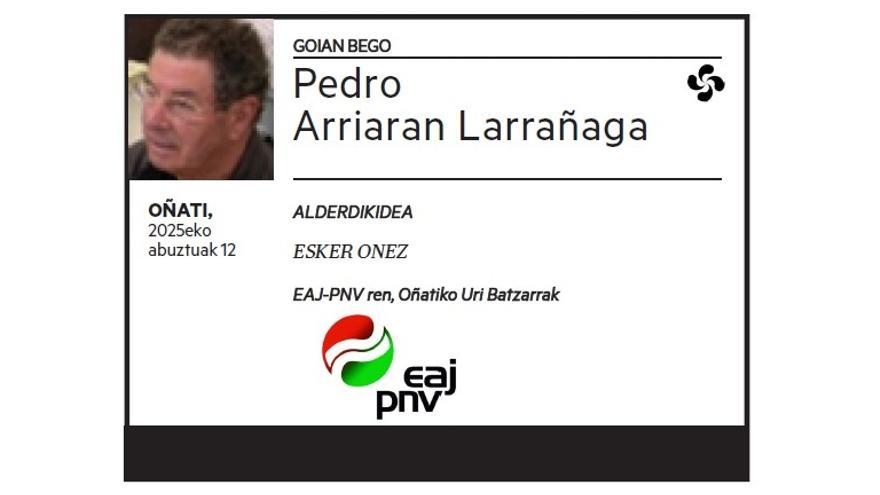 PEDRO ARRIARAN LARRAÑAGA