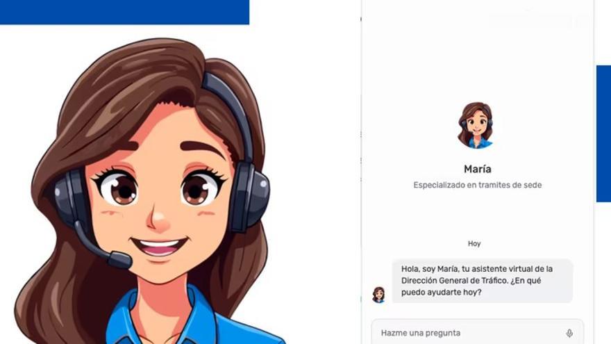 María, la asistente inteligente de la DGT.