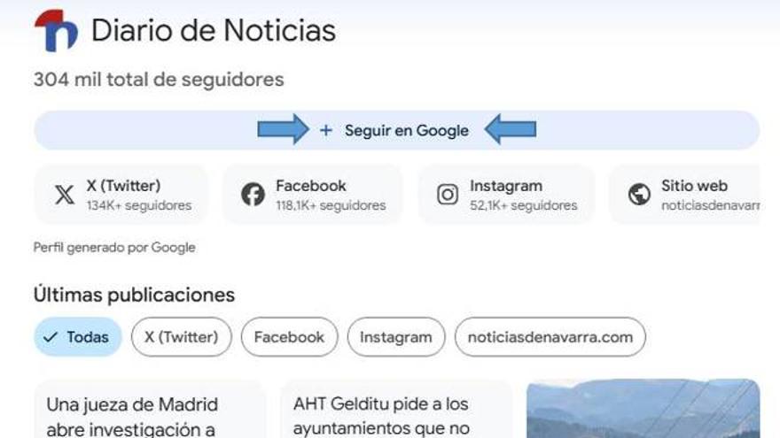 Cómo configurar Google Discover para estar informado con DIARIO DE NOTICIAS