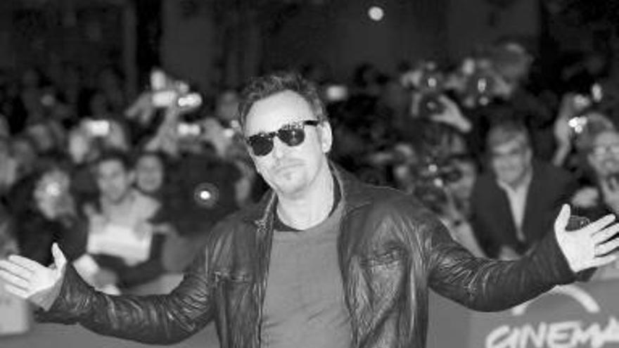 El &quot;Boss&quot;, en la presentación del documental en Roma.