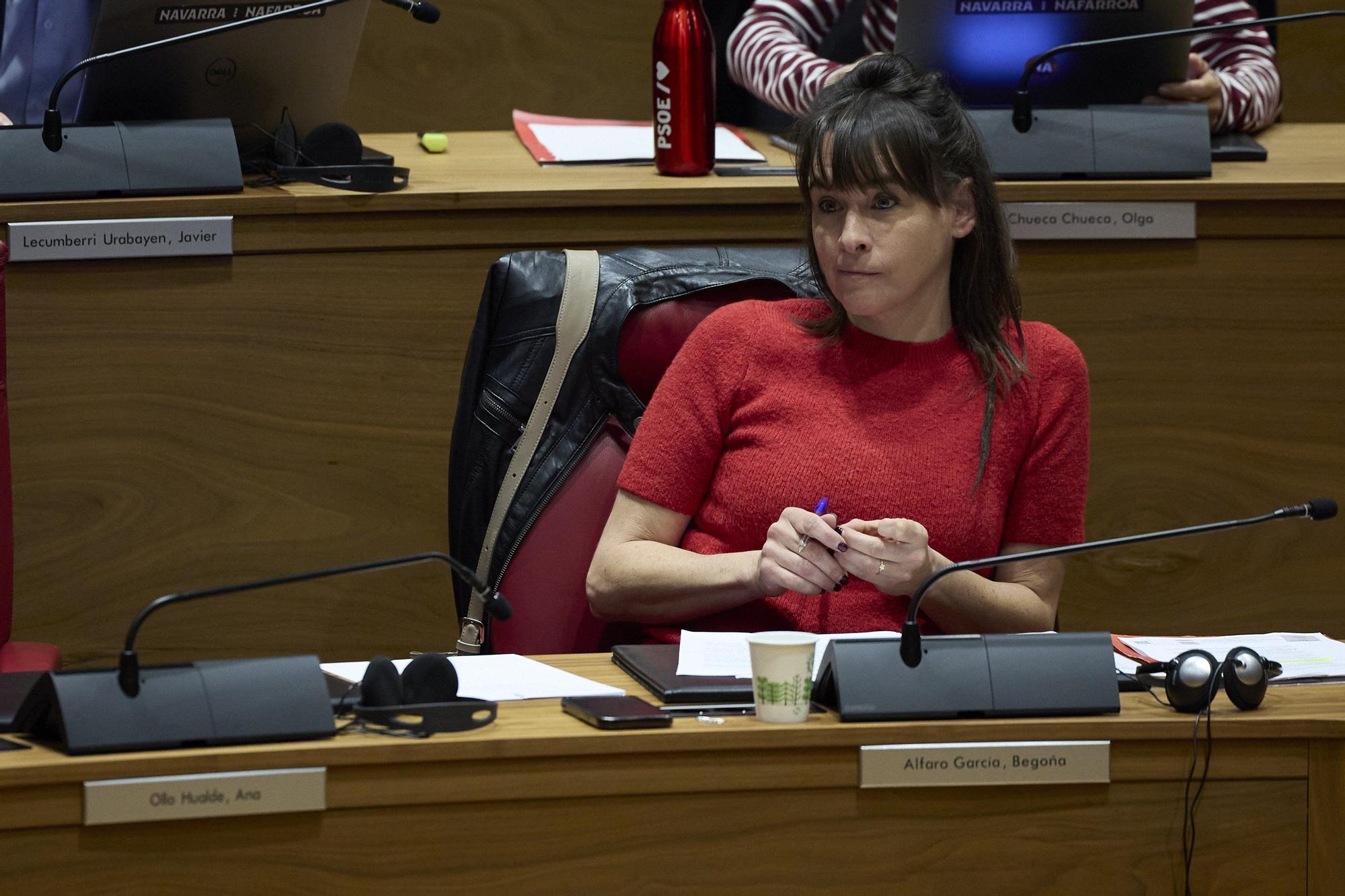 Fotos del pleno del Parlamento de Navarra (jueves 23 de octubre de 2025)