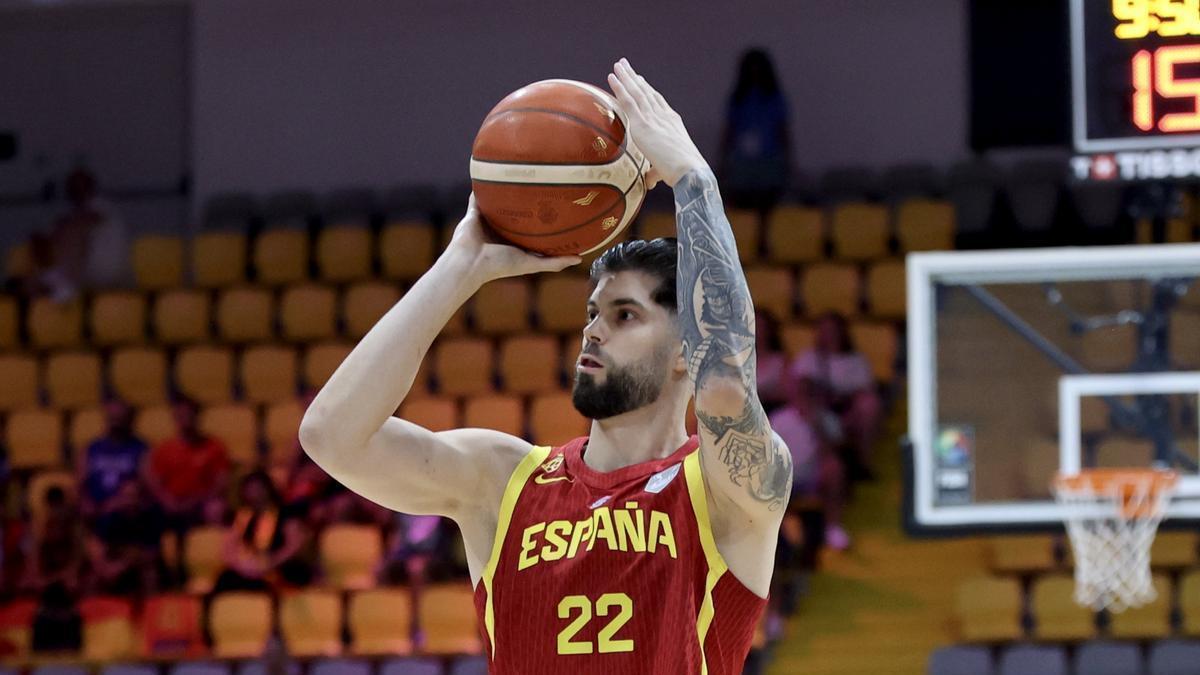 Santiago Yusta, en el partido ante Georgia.