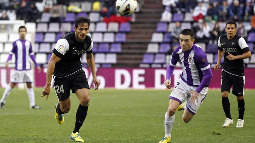 El Málaga empata en Pucela pensando en la Champions