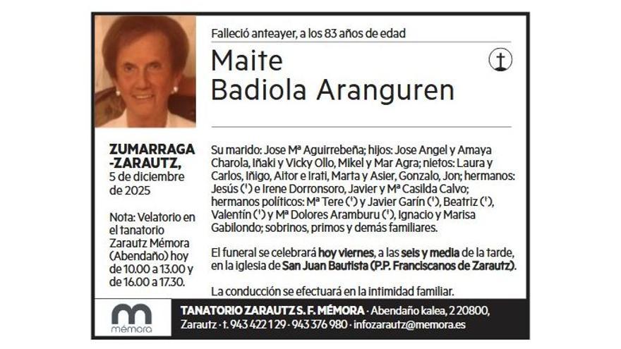 MAITE BADIOLA ARANGUREN