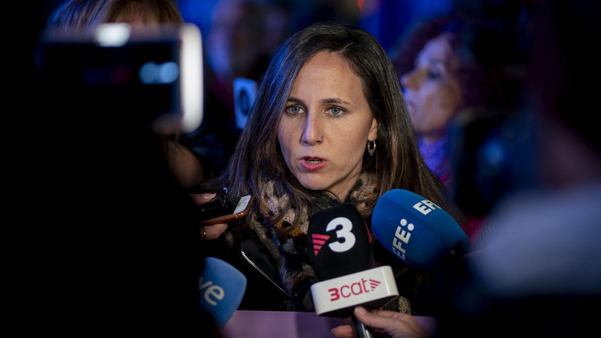 La portavoz del grupo parlamentario de Podemos, Ione Belarra