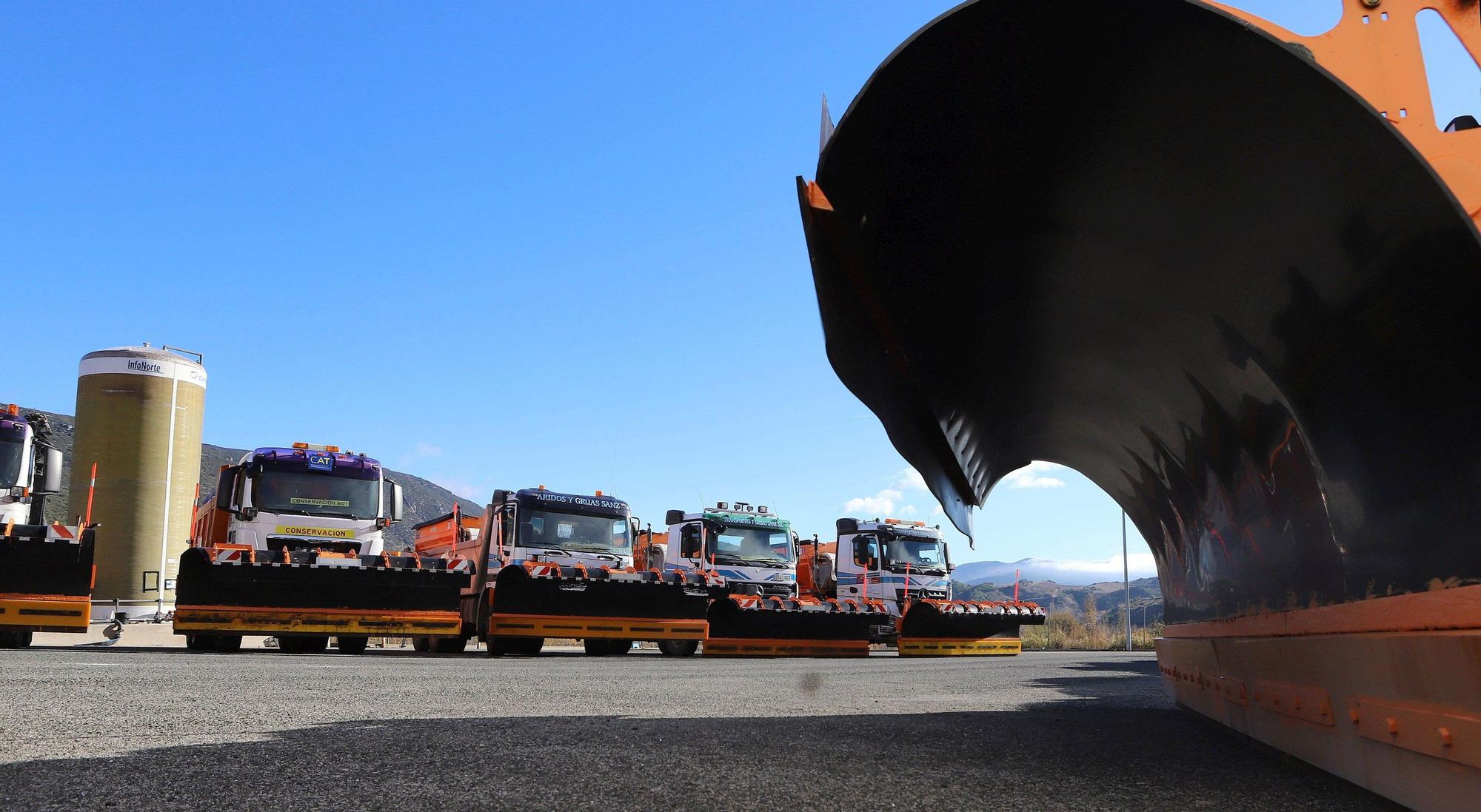El Centro de Conservación de Carreteras de Liédena, preparado para el invierno en Navarra