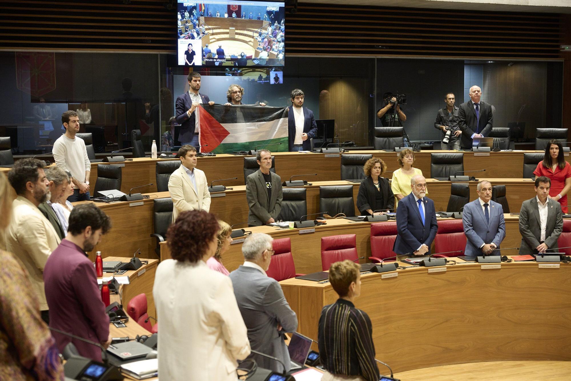 Fotos del pleno del Parlamento de Navarra (primero del curso 2025-26)