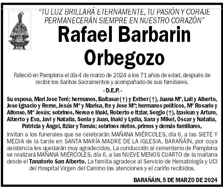Rafael Barbarin Orbegozo