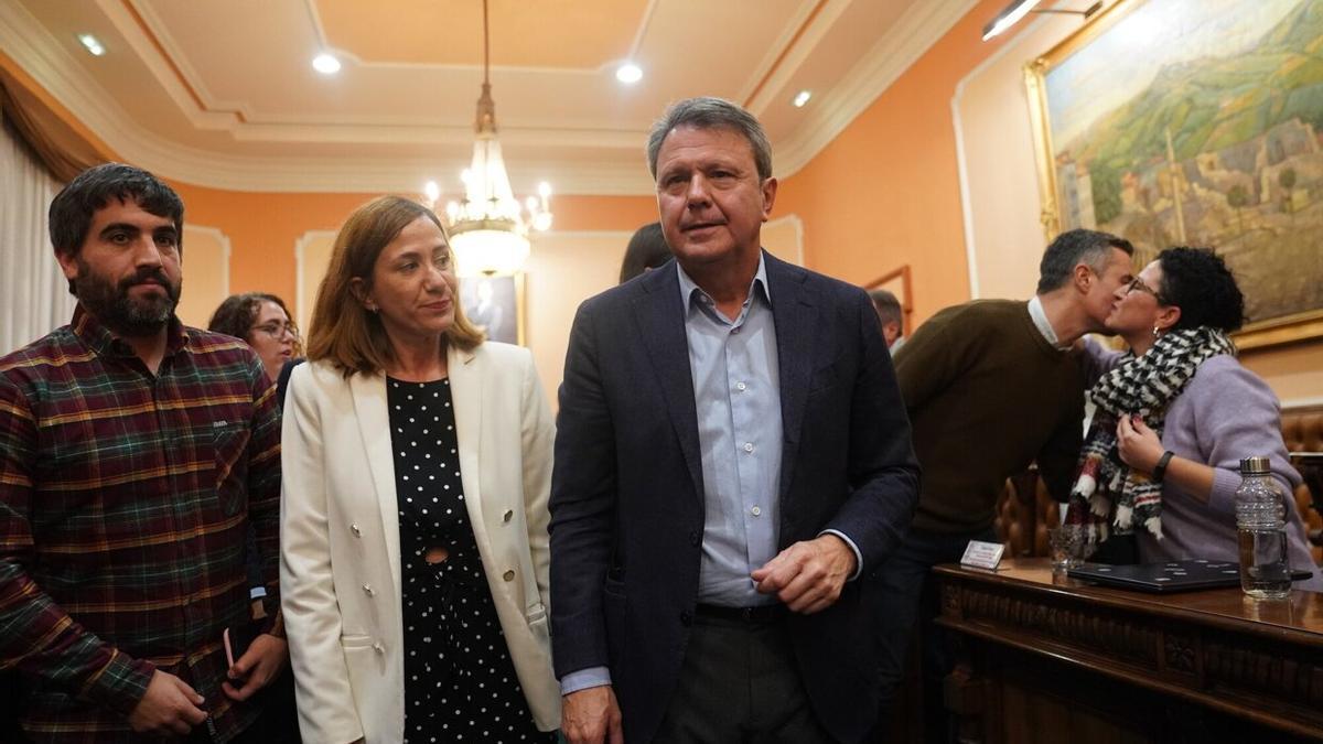 Laborda y Santano al término del Pleno de renuncia del actual secretario de Estado en diciembre de 2023