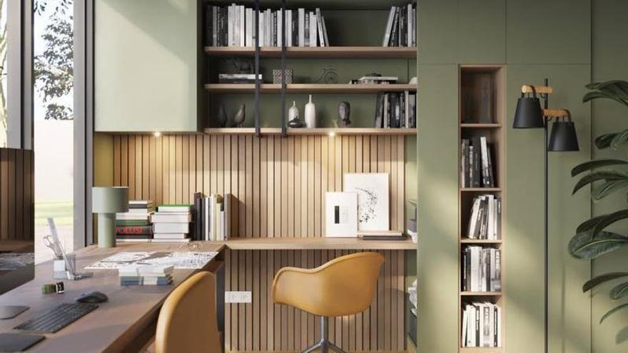 Revestimiento de pared palillería efecto 3D MDF Novo bicolor roble/negro 260x16,7 cm