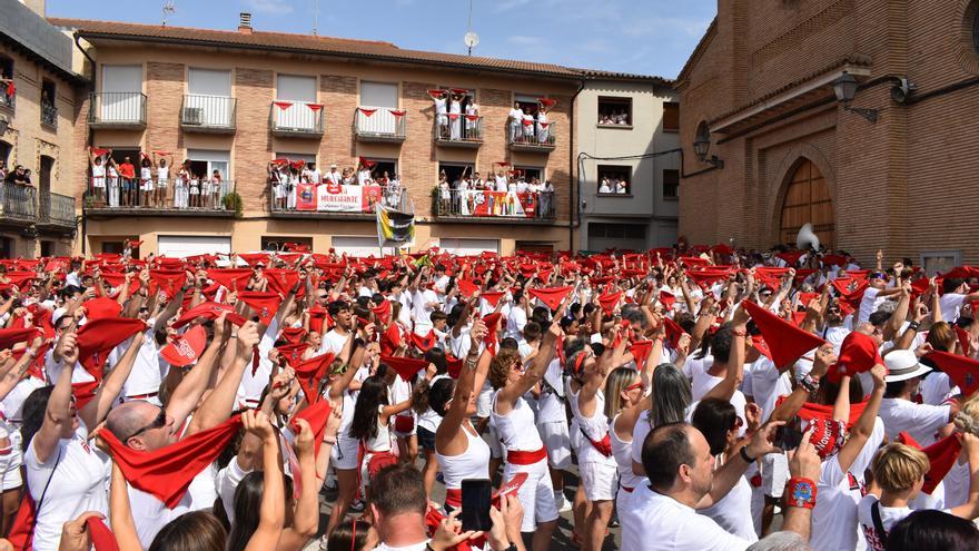 Sorprendente cohete con sello de mujer en Murchante