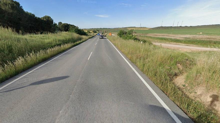 Dos heridos tras el vuelco de una furgoneta en la NA-115 a l