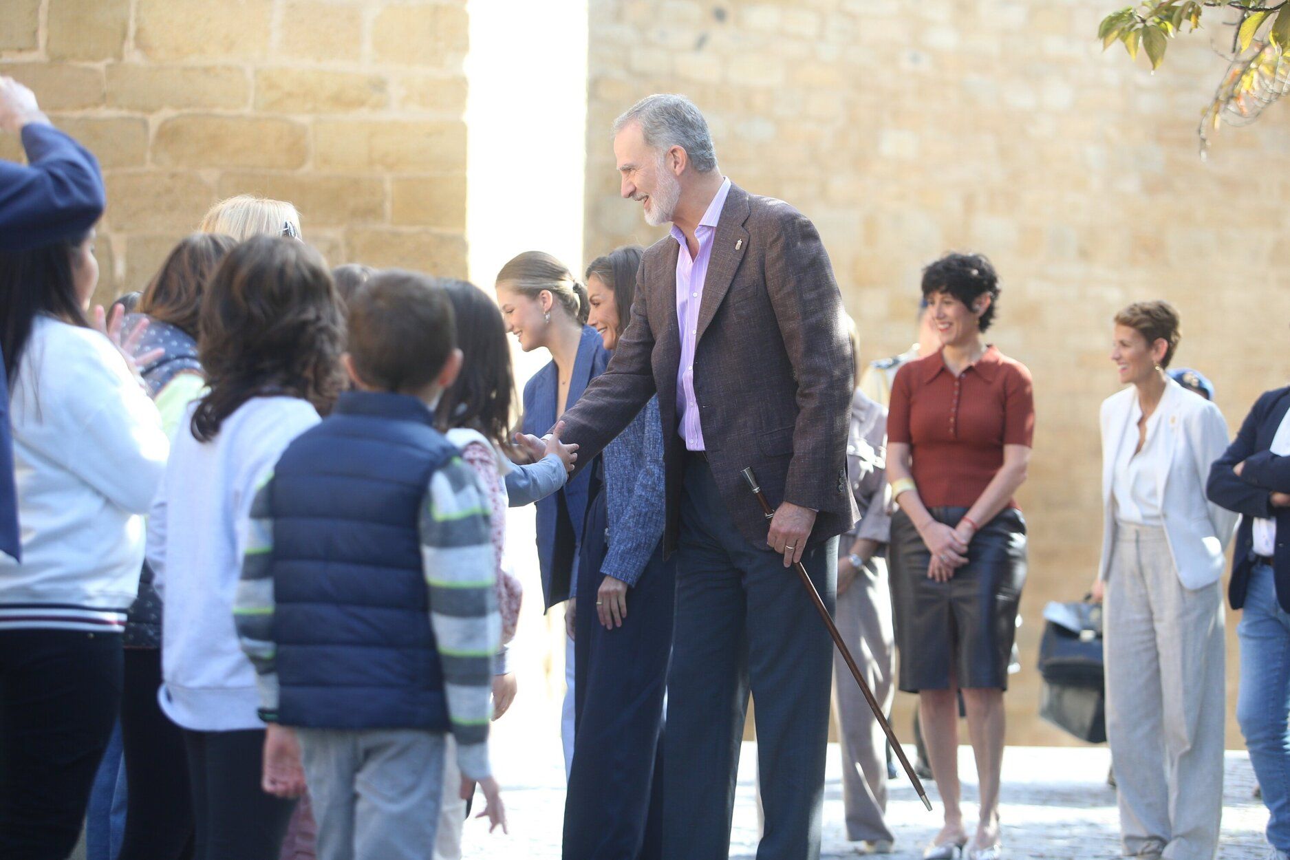 Fotos de la visita de los Reyes a Olite