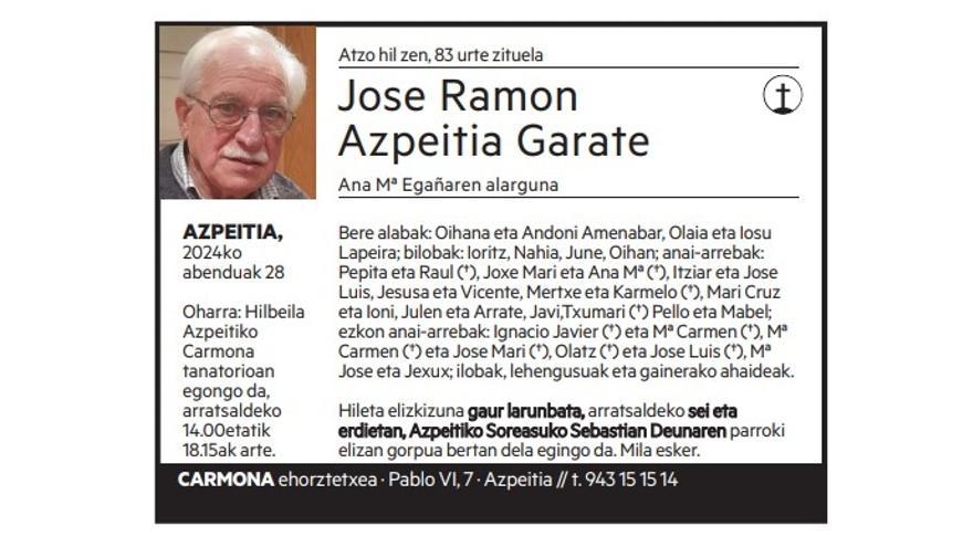 Jose Ramon Azpeitia Garate