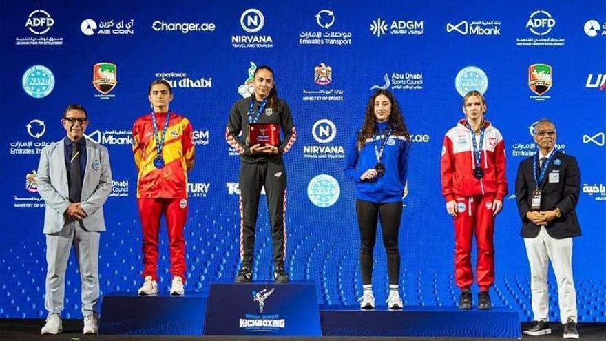 Izaro Blanco subcampeona mundial de kickboxing WAKO en Abu Dabi