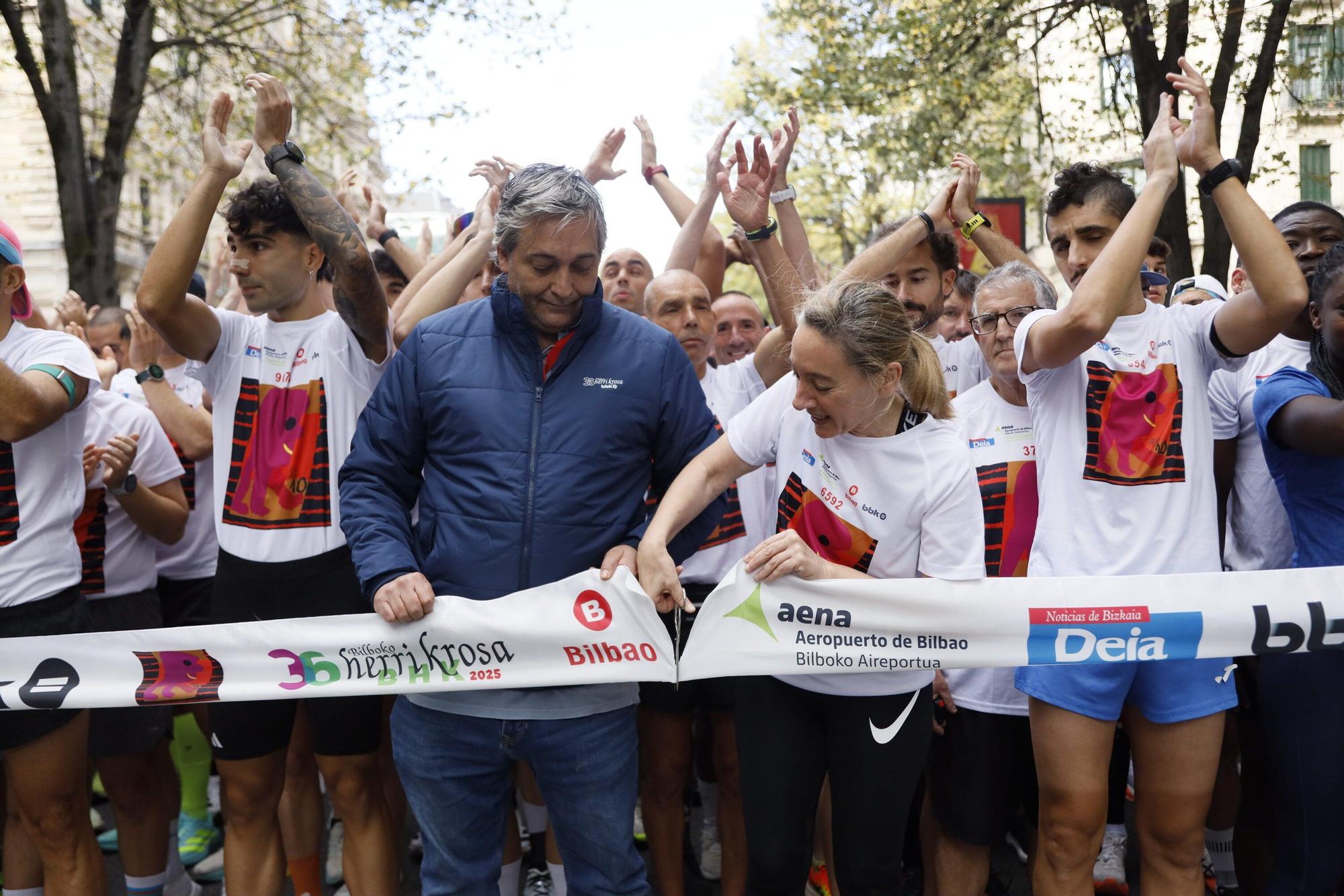 En imágenes: la Herri Krosa calienta motores en Bilbao