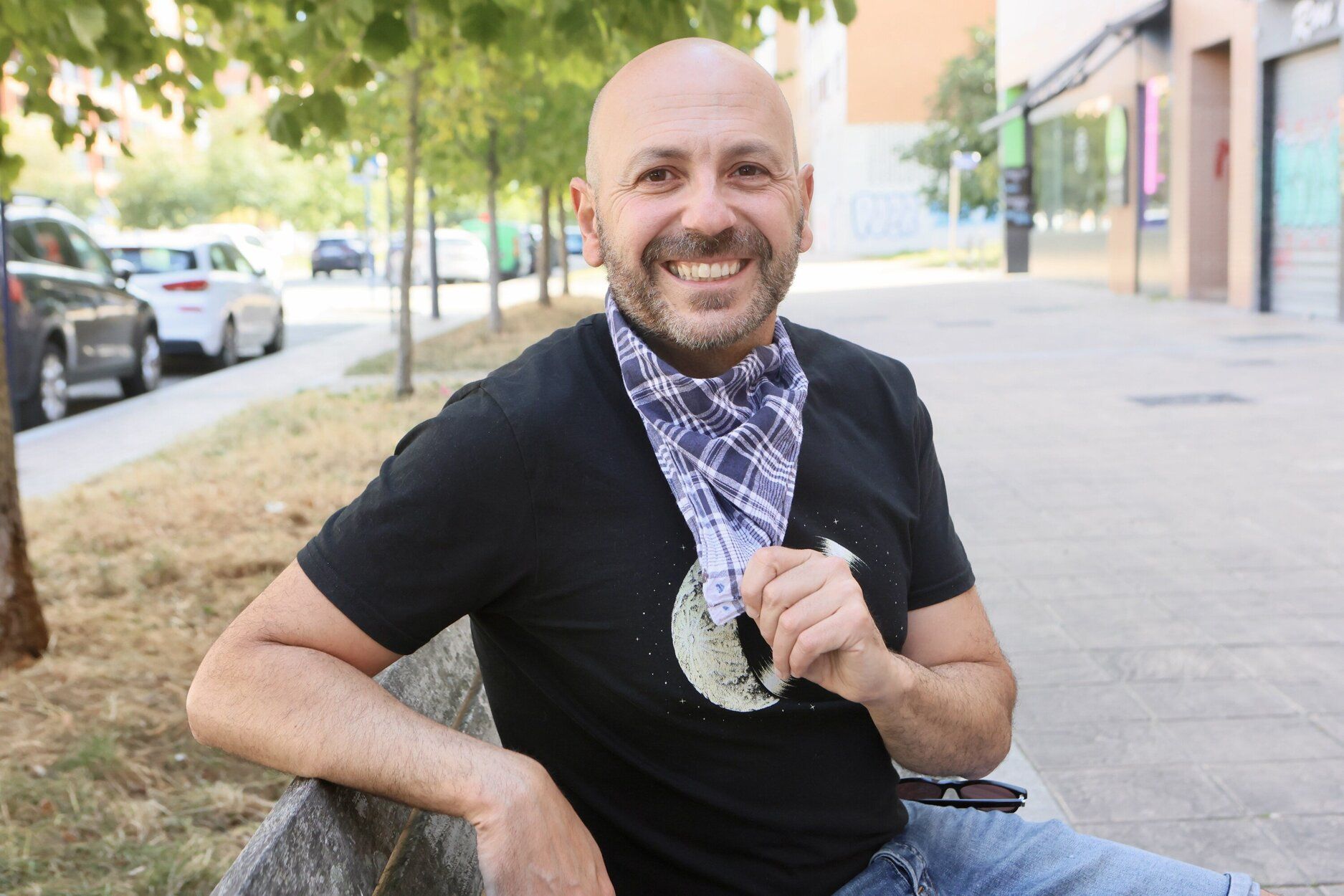 David Brea, presidente de la asociación de vecinos Zabalgana Batuz.