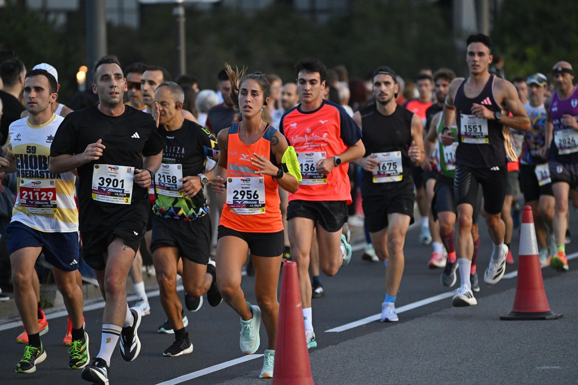 El Bilbao Night Marathon, en imágenes
