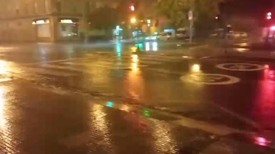 Lluvia en Pamplona