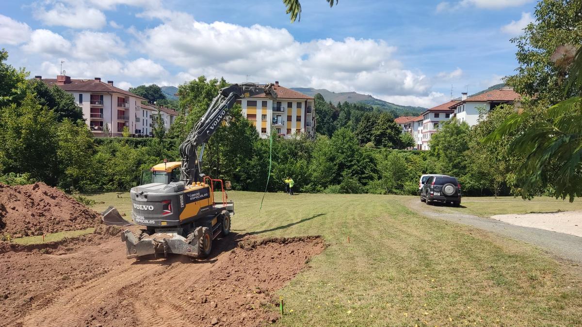 Imagen del primer día de obras.