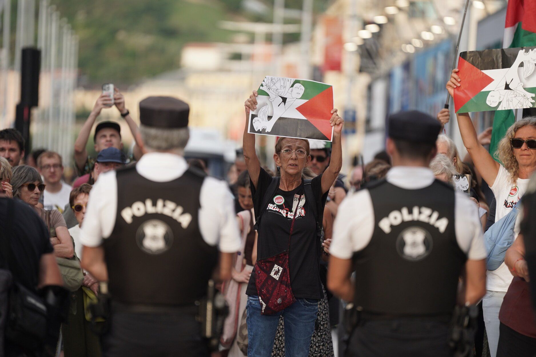 Las protestas por Palestina toman la alfombra roja